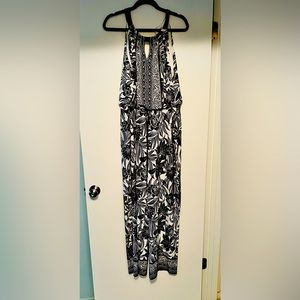 Chicos black and white jumpsuit